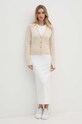 Calvin Klein cardigan din lana K20K207574 bej AW24