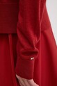 Vlnený kardigán Tommy Hilfiger WW0WW42140 burgundské