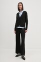 Вовняний кардиган Tommy Hilfiger WW0WW42140 чорний AW24