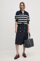 Tommy Hilfiger maglione in cotone WW0WW42141 blu navy AW24