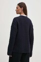 Odzież Tommy Hilfiger kardigan wełniany WW0WW42143 granatowy