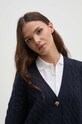 Tommy Hilfiger kardigan wełniany granatowy WW0WW42143