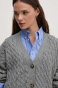 Tommy Hilfiger kardigan wełniany szary WW0WW42143