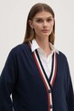 Vuneni kardigan Tommy Hilfiger mornarsko plava WW0WW42151