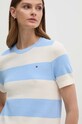 Tommy Hilfiger t-shirt bawełniany niebieski WW0WW42369