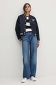 Odzież Tommy Hilfiger t-shirt bawełniany WW0WW42369 granatowy