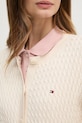 Tommy Hilfiger kardigan bawełniany WW0WW43329 beżowy