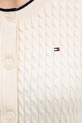 Tommy Hilfiger kardigan bawełniany WW0WW43329 beżowy