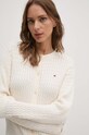 Tommy Hilfiger kardigan bawełniany beżowy WW0WW43329
