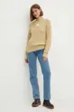 Bavlnený sveter Calvin Klein Jeans béžová