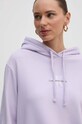 Бавовняна кофта Calvin Klein Jeans фіолетовий J20J223534
