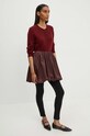 Herskind cardigan din casmir Roselle 5241969 burgundia AW24
