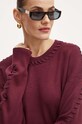 Πουλόβερ Patrizia Pepe μπορντό 8K0235.K207