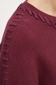Patrizia Pepe sweter 8K0235.K207 bordowy