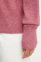 Вовняний светр BOSS 50521898 рожевий