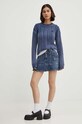 HUGO Blue sweter bawełniany 50518295 niebieski AW24