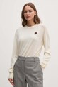 Dkny pulover de lana subtiri bej D2E4A116