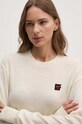 Шерстяной свитер Dkny бежевый D2E4A116