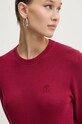 Bavlněný svetr HUGO 50514296 burgundské