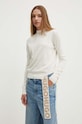 HUGO pulover de lana 50518313 bej AW24