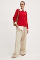 Sveter s prímesou vlny Weekend Max Mara 2425366111600 červená AW24