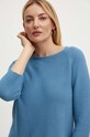 Памучен пуловер Weekend Max Mara син 2425366121600