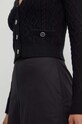 Guess cardigan con aggiunta di lana ISABELLE W4YR22.Z37L1 nero