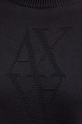 Armani Exchange sweter bawełniany 6DYM1C.YMZ1Z czarny