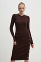 Pinko pulover de lana maro 104020.A15S