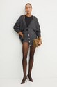 Вовняний кардиган Pinko 103966.A232 сірий AW24