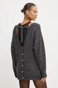Одяг Вовняний кардиган Pinko 103966.A232 сірий