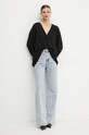 Pinko kardigan wełniany 104049.A1A7 czarny AW24