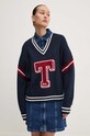 Sveter Tommy Jeans tmavomodrá DW0DW18519