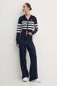 Kardigán Tommy Jeans DW0DW18524 tmavomodrá AW24