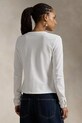 Majica dugih rukava Polo Ralph Lauren 211941175 bijela SS25