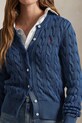 Polo Ralph Lauren pamut kardigán sötétkék 211955325