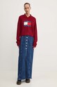 Sveter Tommy Jeans DW0DW18528 burgundské AW24