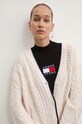 Tommy Jeans kardigan DW0DW18521 beżowy