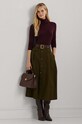 Oblečenie Sveter s prímesou hodvábu Lauren Ralph Lauren 200940470 burgundské