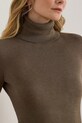 Πουλόβερ σε μείγμα μεταξιού Lauren Ralph Lauren καφέ 200940470