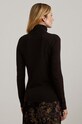 Lauren Ralph Lauren pulover din amestec de mătase 200940470 maro SS25