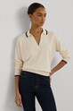 Svetr Lauren Ralph Lauren V výstřih béžová 200940591