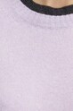 Pinko sweter wełniany 104342.A277 fioletowy