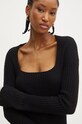 Pinko sweter wełniany czarny 104343.A278