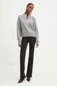 Pinko sweter z domieszką wełny 104324.A27A szary AW24