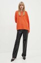Day Birger et Mikkelsen sweter wełniany Josie - Cozy Days RD DAY65243258 pomarańczowy AW24