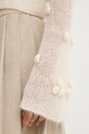 Rotate pulover de lână Light Knit Ls Sweater 112999857 bej