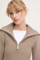Remain pulover Zipped Collar Knit bej 5017693001