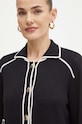 Liu Jo cardigan con aggiunta di seta TF4046.MS59L nero