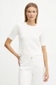 Liu Jo pulover din amestec de lana bej WF4365.MA49P